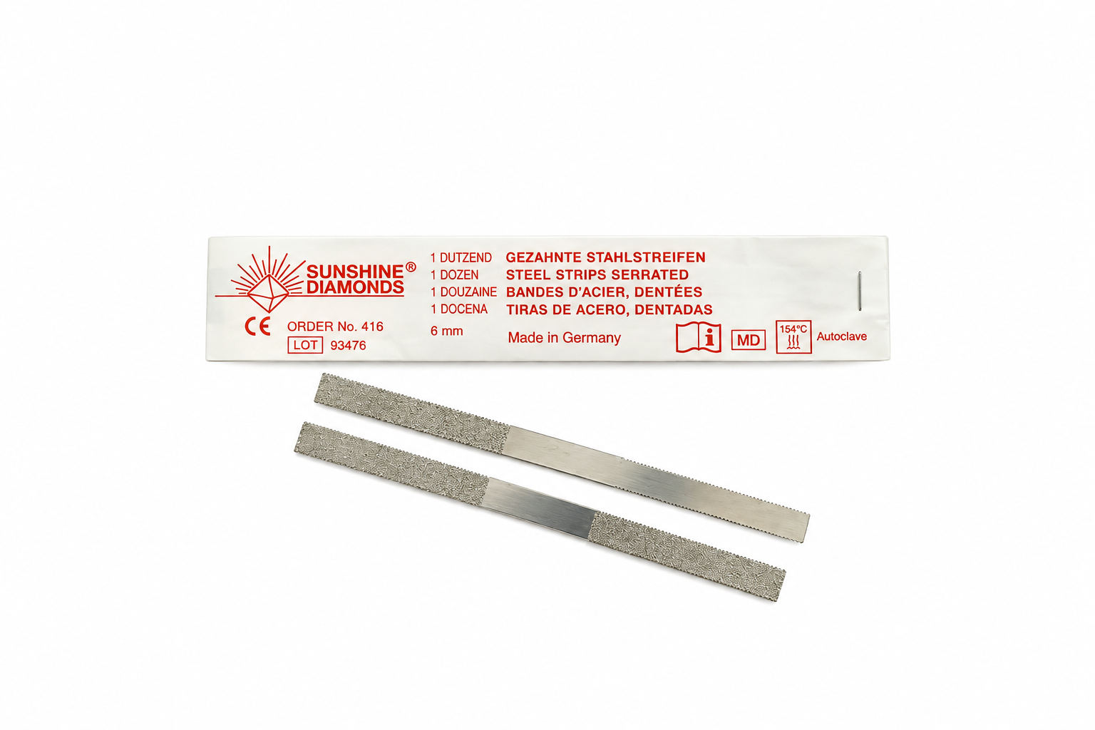 Tırtıklı Çelik Testere Şeridi No 416 6mm (12 Adet)