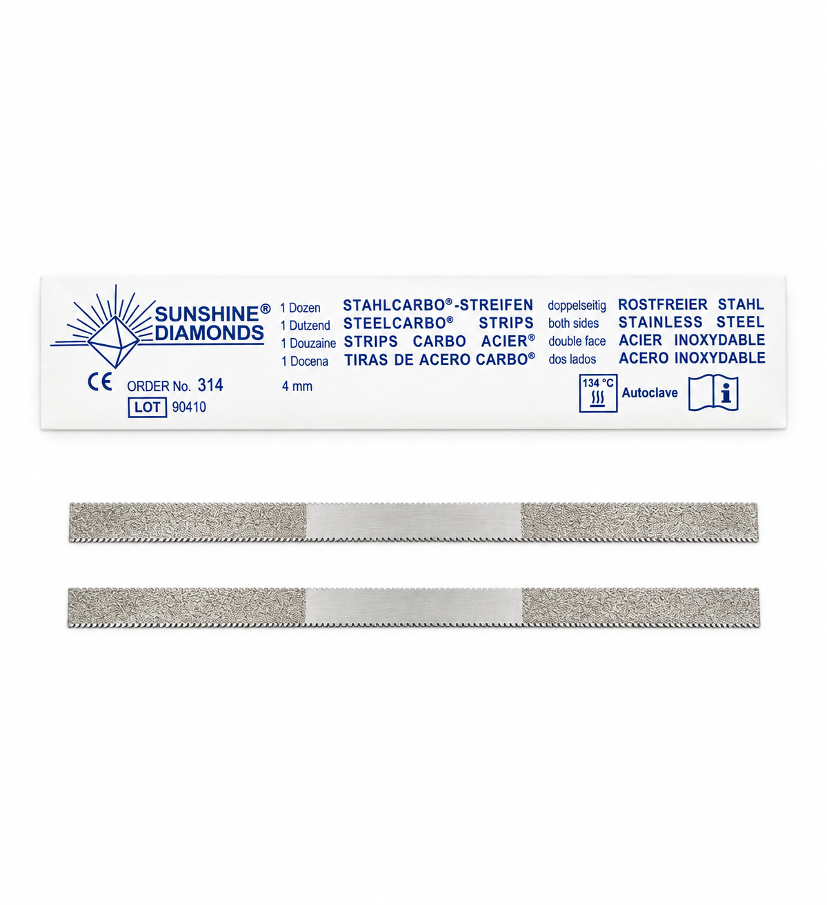Steelcarbo Çift Taraflı Çelik Zımpara Şeridi No 314 4mm (12 Adet)