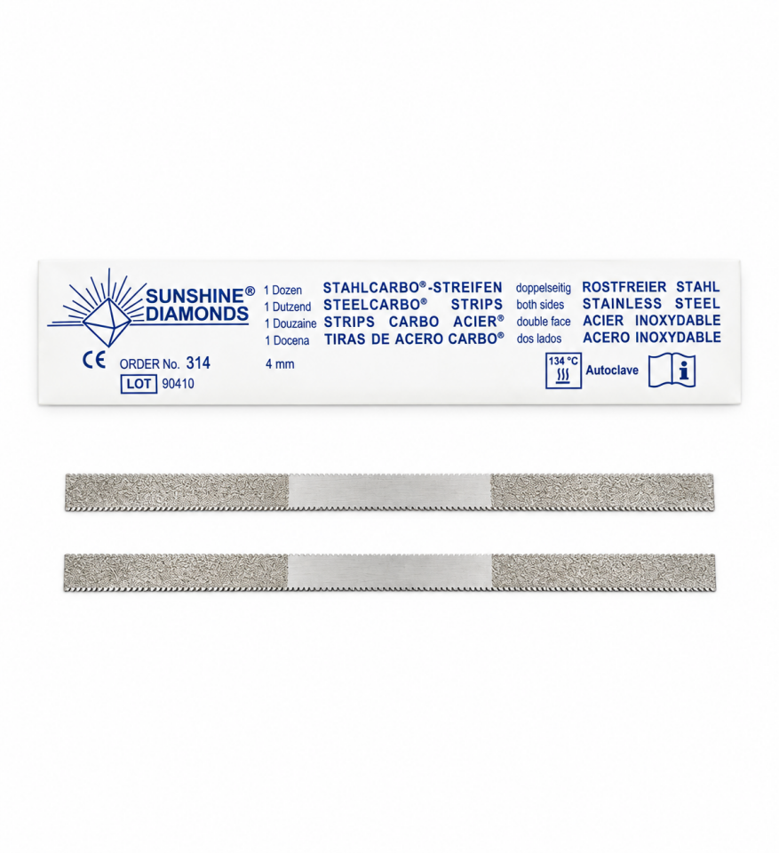 Steelcarbo Çift Taraflı Çelik Zımpara Şeridi No 314 4mm (12 Adet)